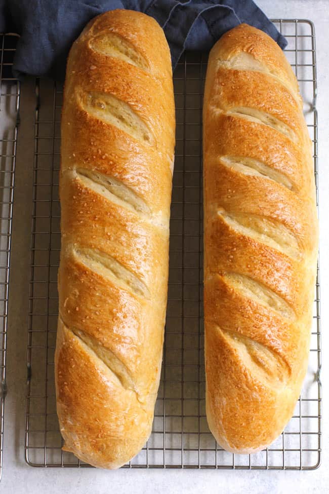 bread on a cooling rack